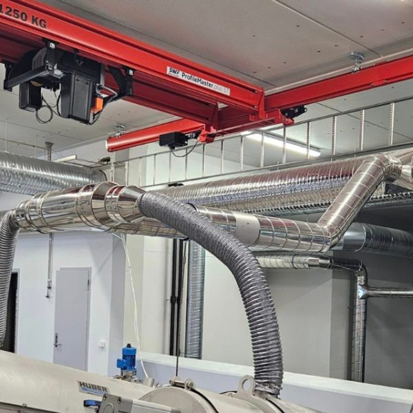 Saksvik renseanlegg - Montasje av ventilasjon på Saksvik renseanlegg. Vi har bistått Flow klima Trøndelag med Bas og montasje på dette prosjektet.